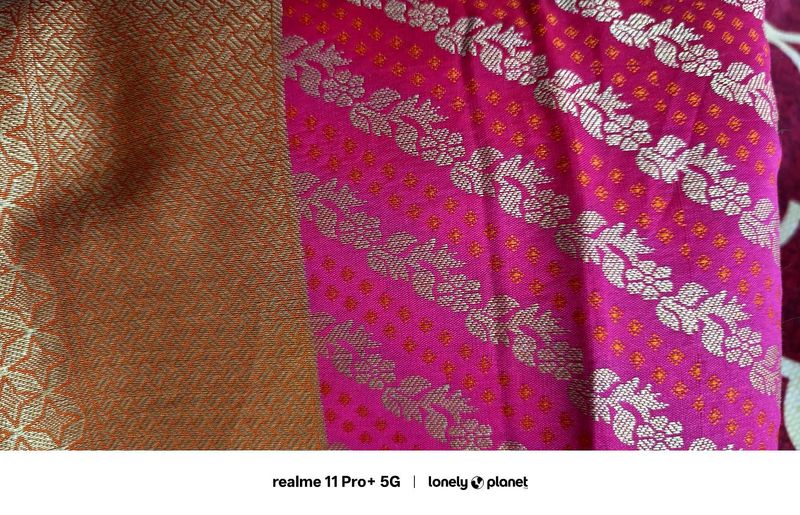 Pink And Orenge Saree
