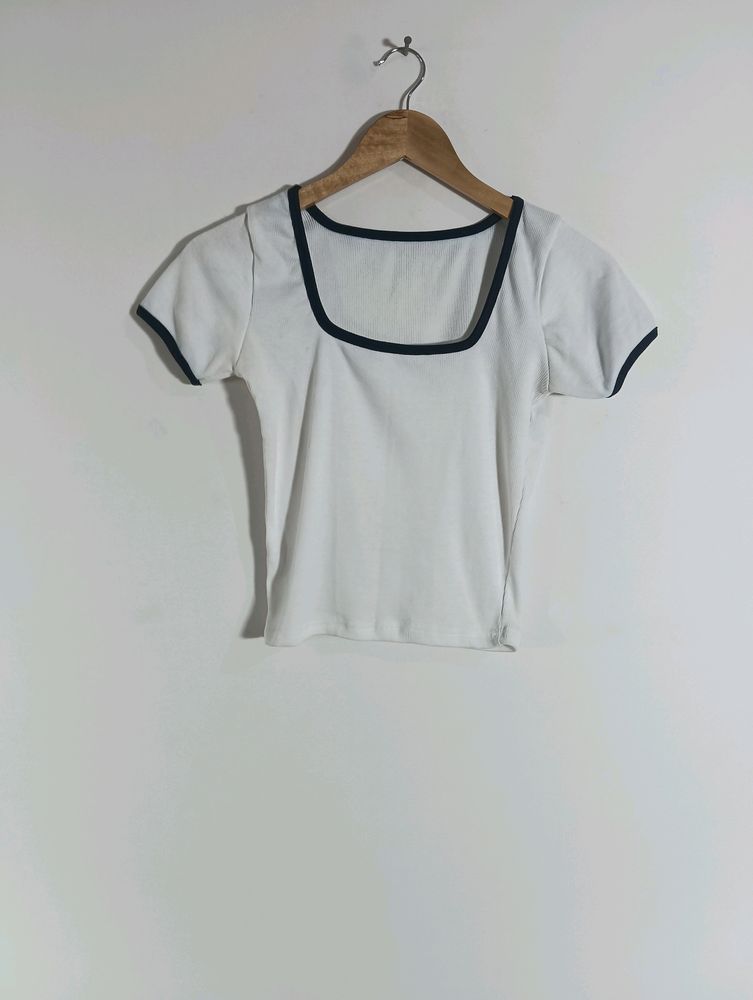 White Plain Casual Top (Women)