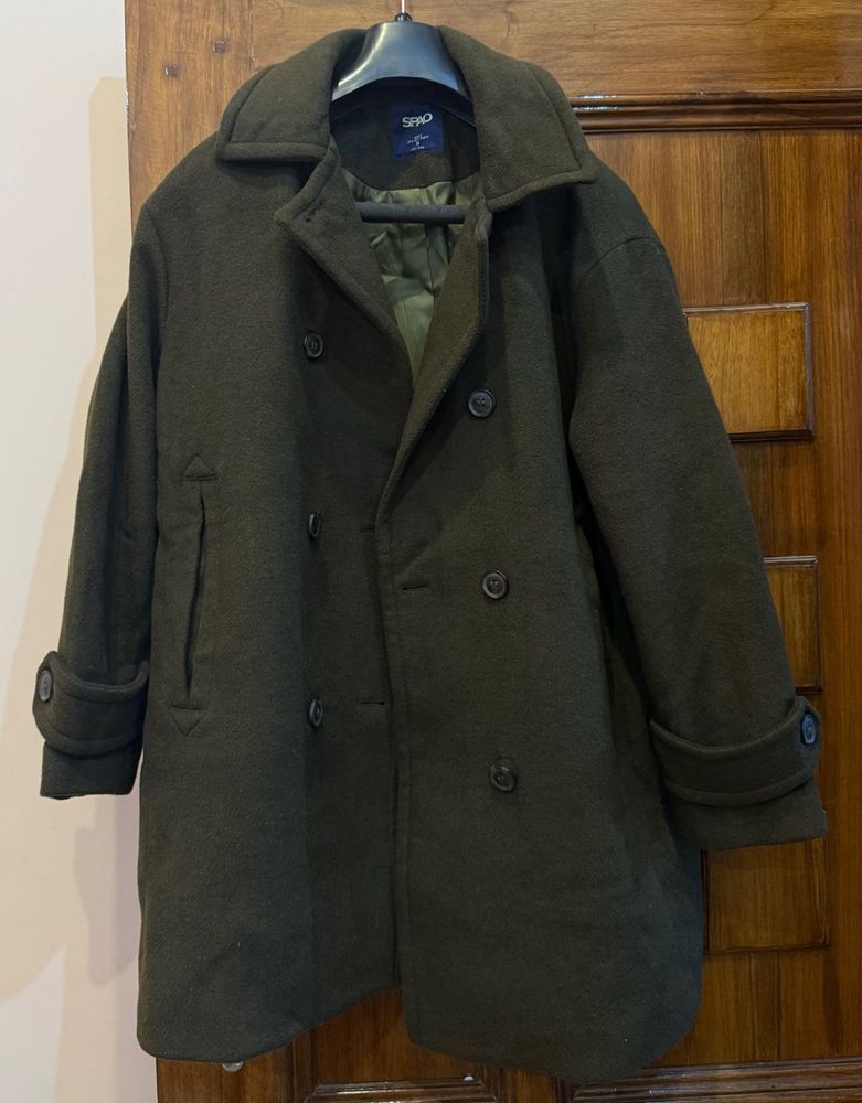Olive Green SPAO Overcoat