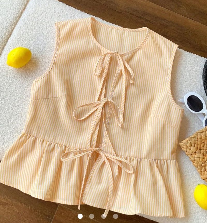 Savana yellow pintresty top