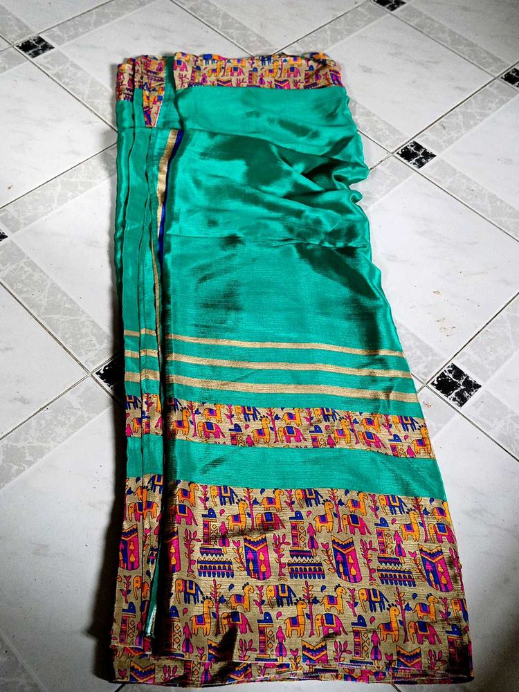 Elegant Green Saree