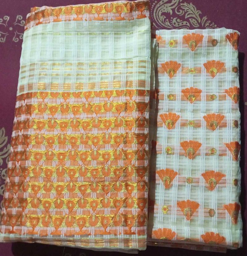 women New unstitched Mekhela sador