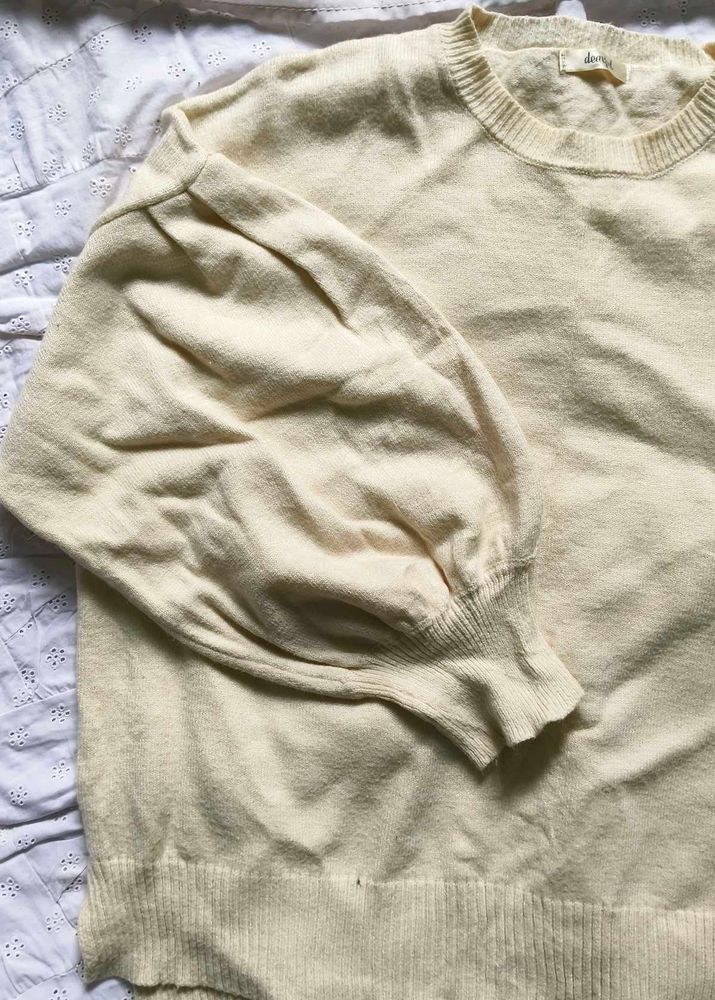 Oversized Balloon Sleeves Sweater🫶🏻