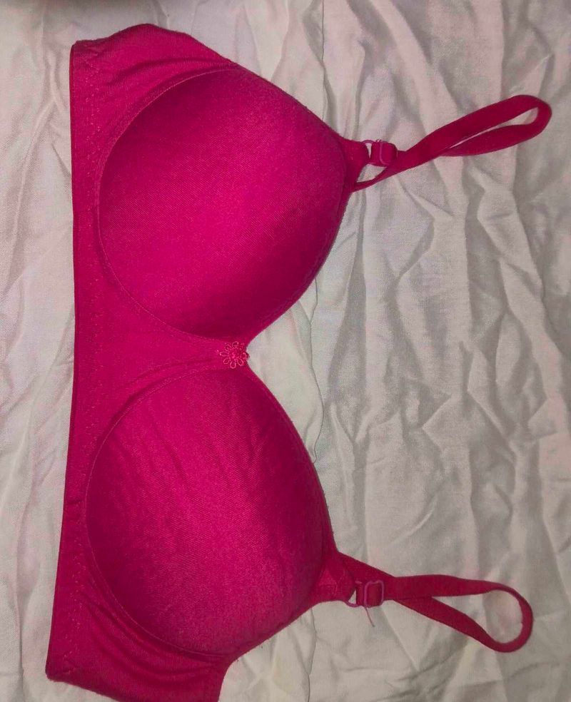 Soft Padded Rani Pink Bra