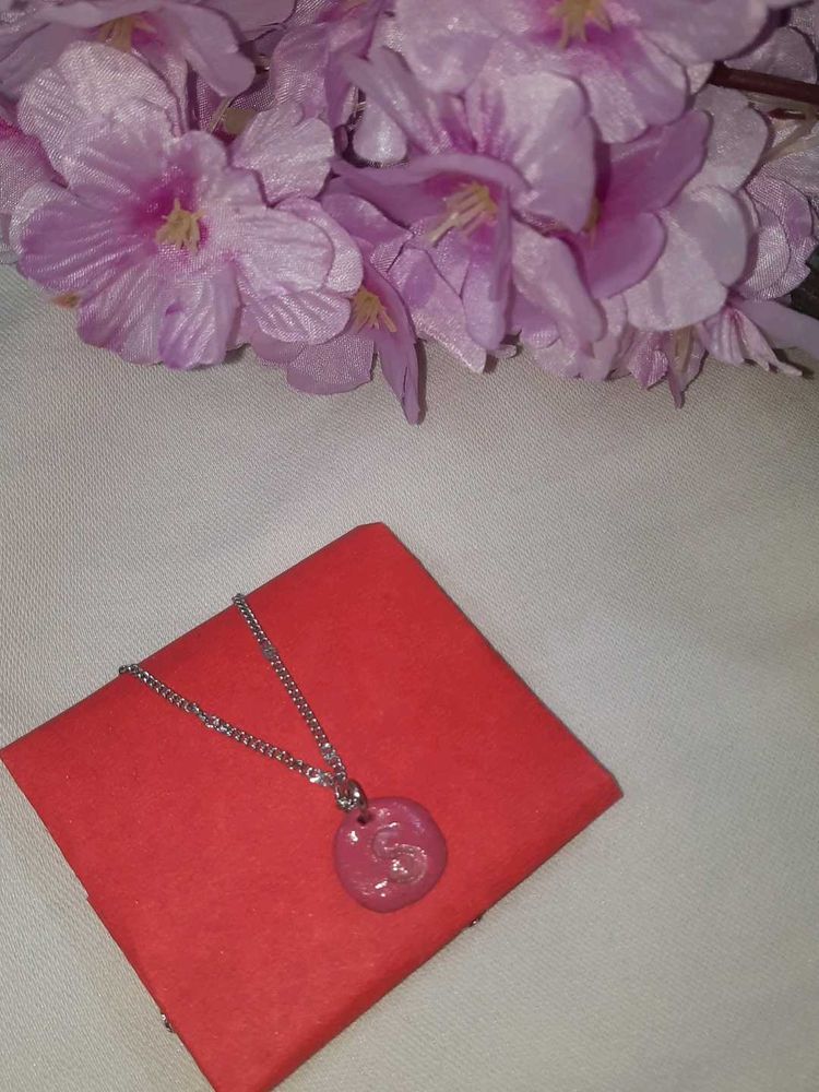 Cute Name Initial Chain Pendant