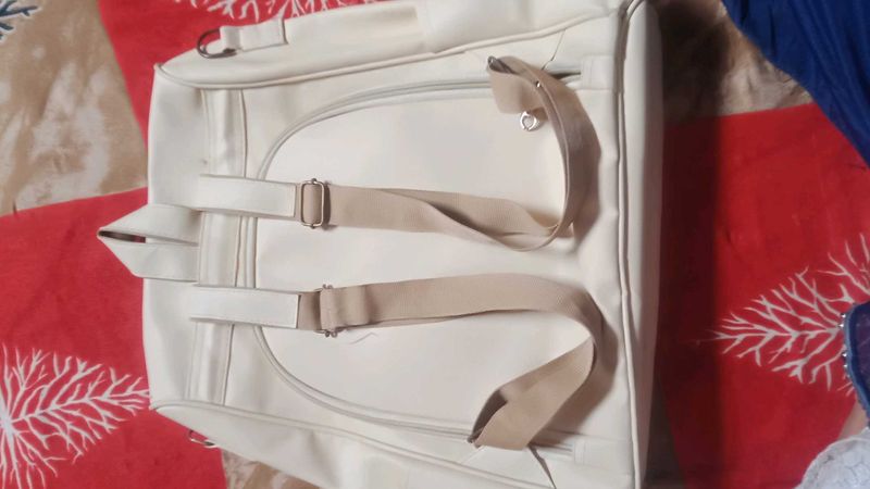 Stylish White Backpack