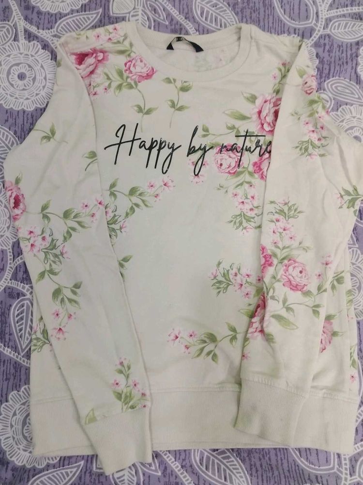Floral Print Sweatshirt