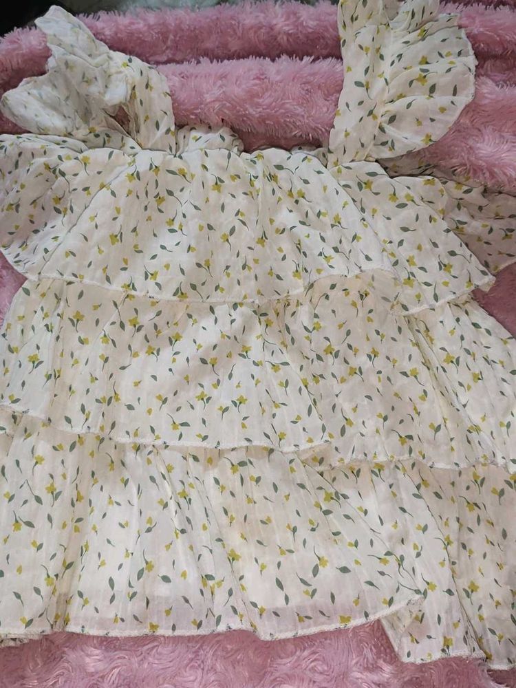 Floral Ruffle Top