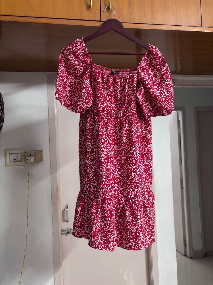 🆕 Zudio Floral RED Mini Dress