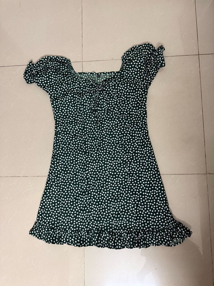 Cute Polka Dot Mini Dress