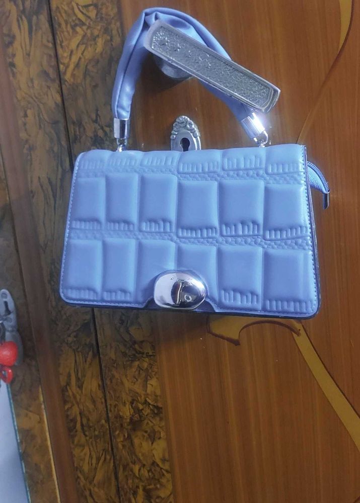Chic Blue Handbag