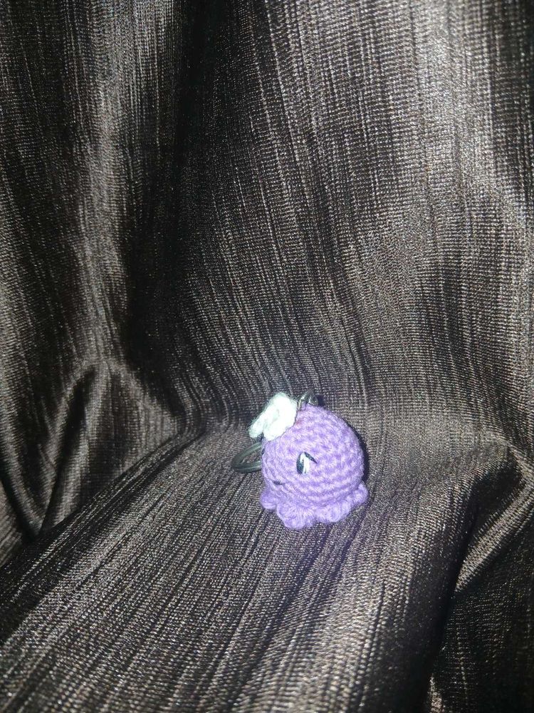 Crochet Octopus Keychain