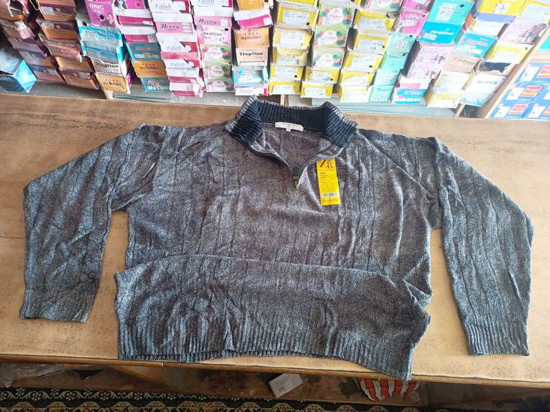 Gray Pullover Sweater