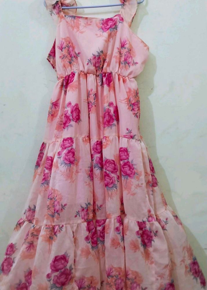Pink Floral Dress