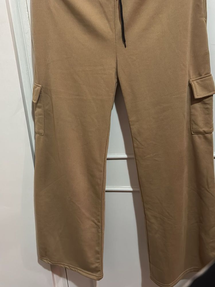 Tan Cargo Sweatpants