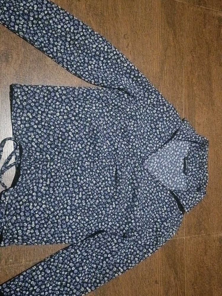 Floral Print Crop Top