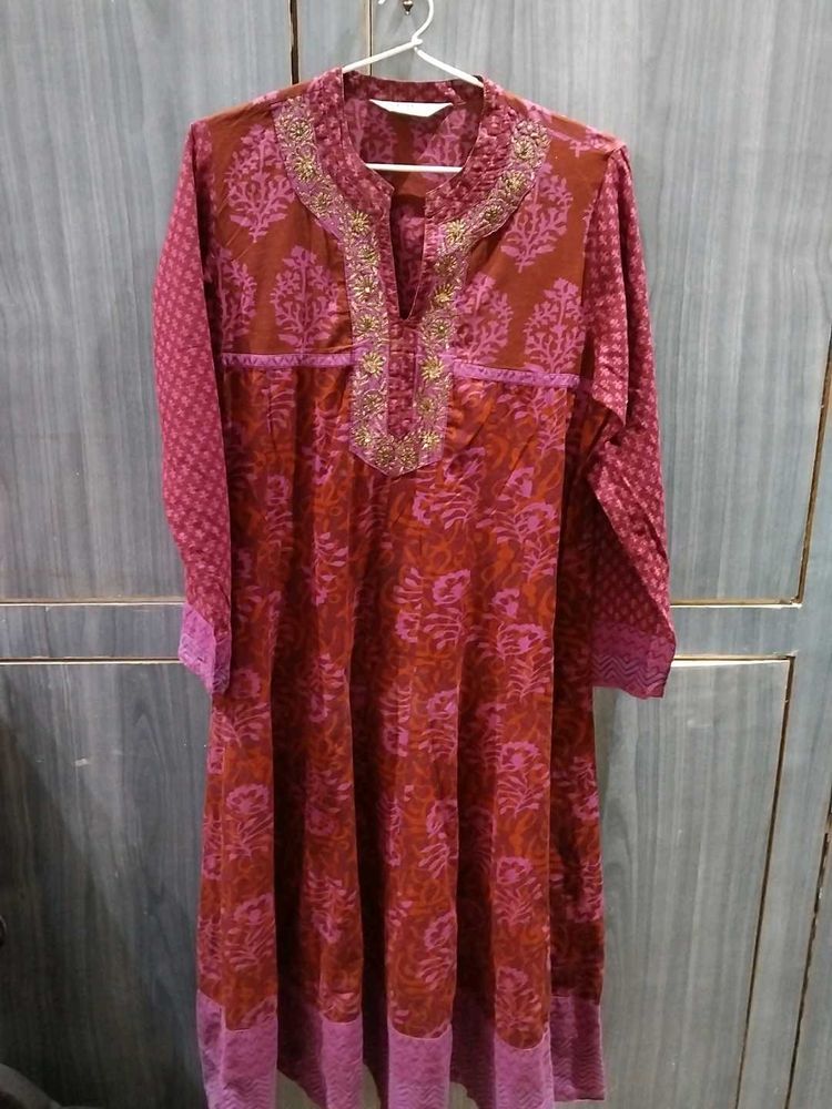Biba Anarkali Kurta Set