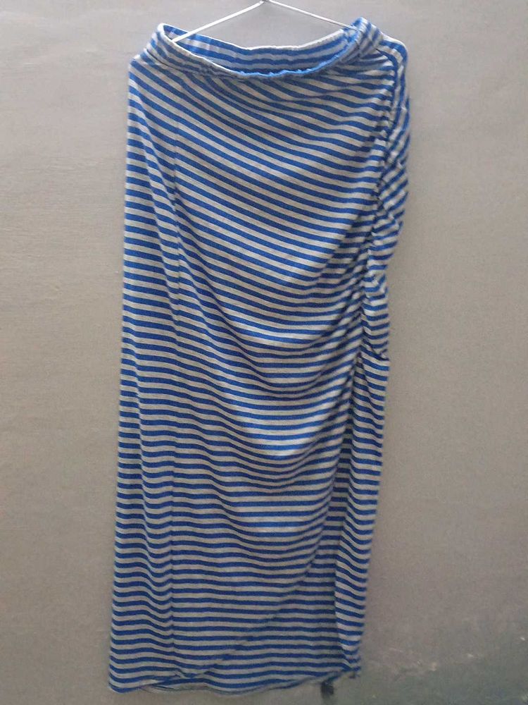Front Slit Long Mermaid Skirt