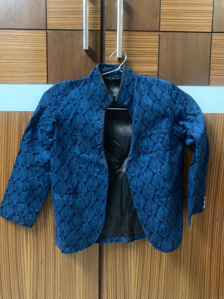 Blue Patterned Jacket