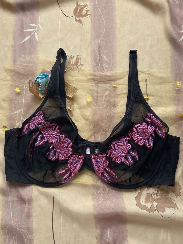 Pluse Size See Through Bra