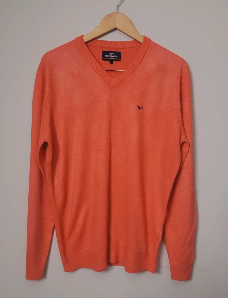 Men&#39;s Red Tape Sweater