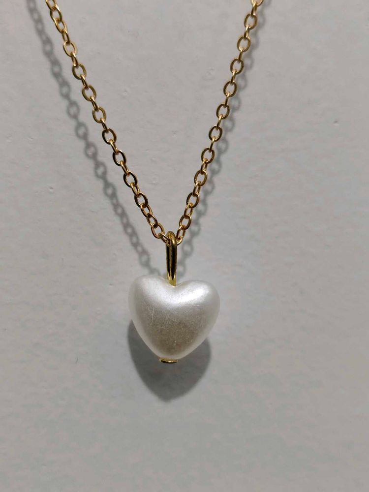 Pearlescent Heart Necklace