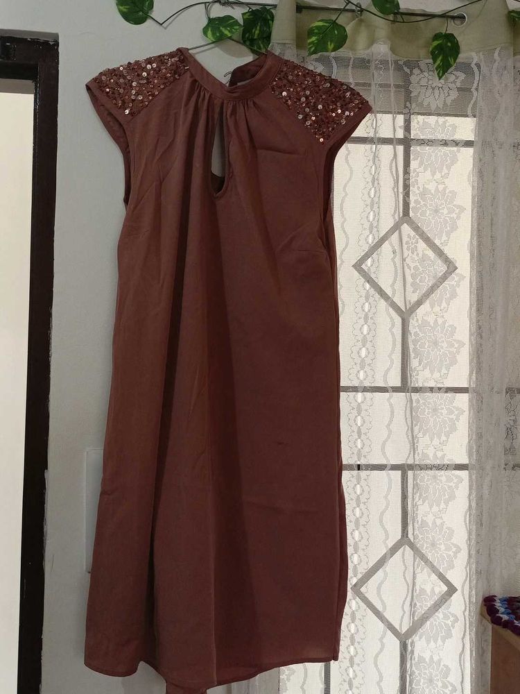 Elegant Brown Dress
