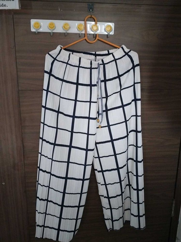 Checkered Palazzo Pants