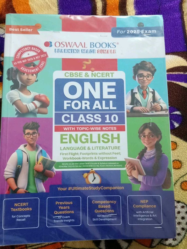 Oswaal Class 10 English Textbook - 2025 Edition