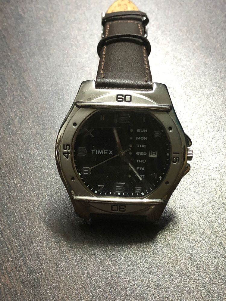 Timex Watch with Date and Weekday Display