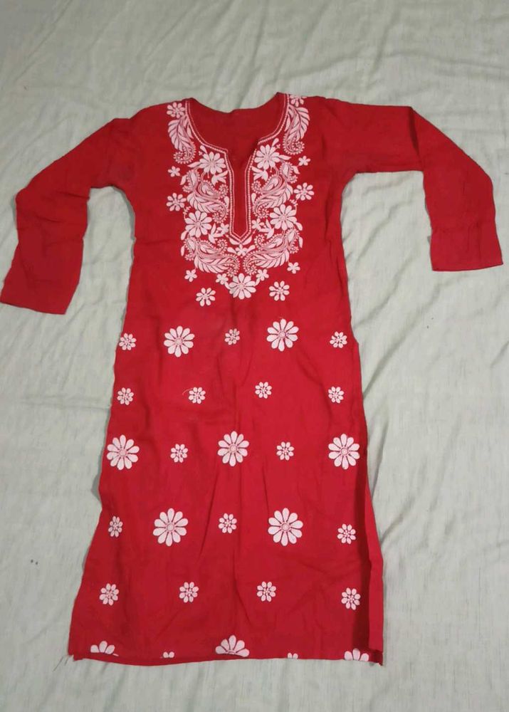 Combo Of 4 Lucknowi Chikankari Kurti