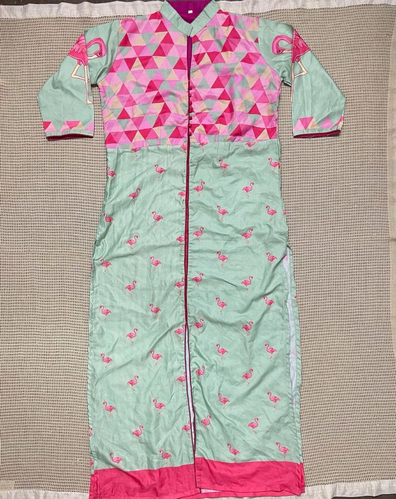 Flamingo Print Kurta