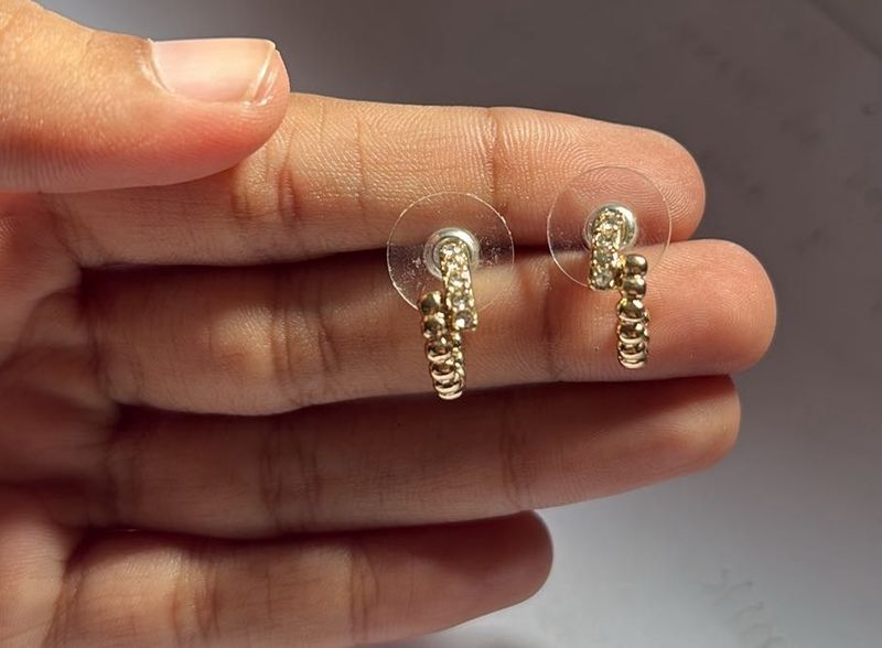 Cute Gold Tone Earrings