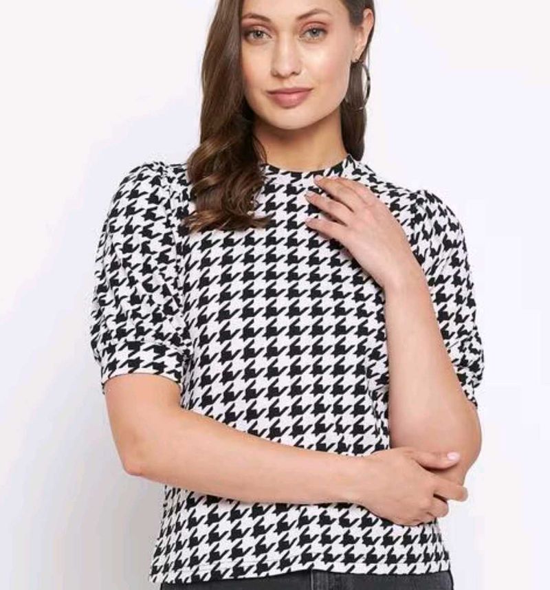Bold Geometric Top For Women