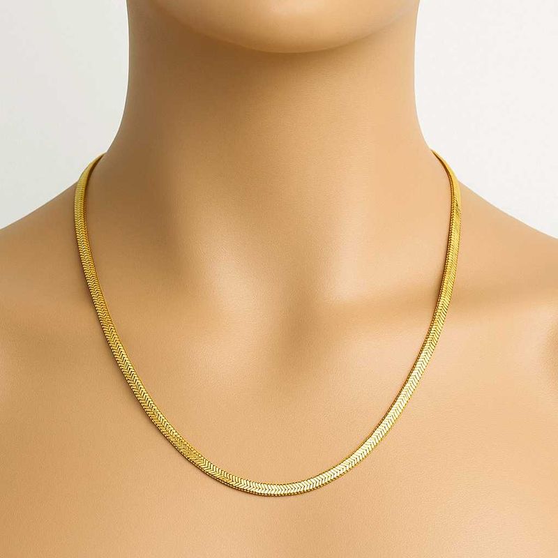 18k Gold Plated Snake Chain Anti Tarnished
