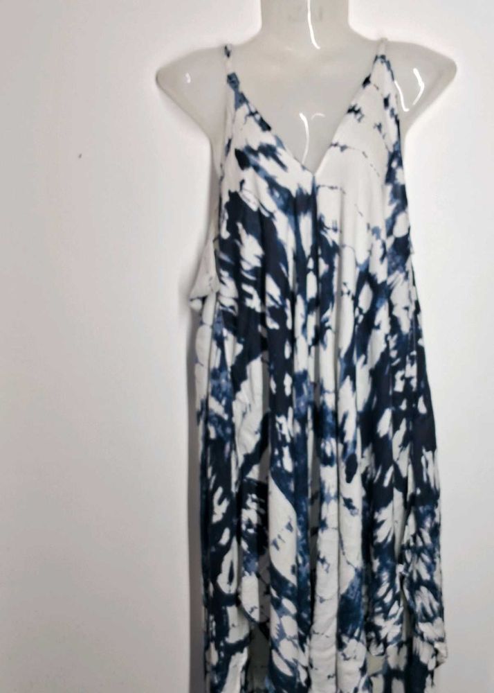 Tie Dye V-Neck Summer Dress