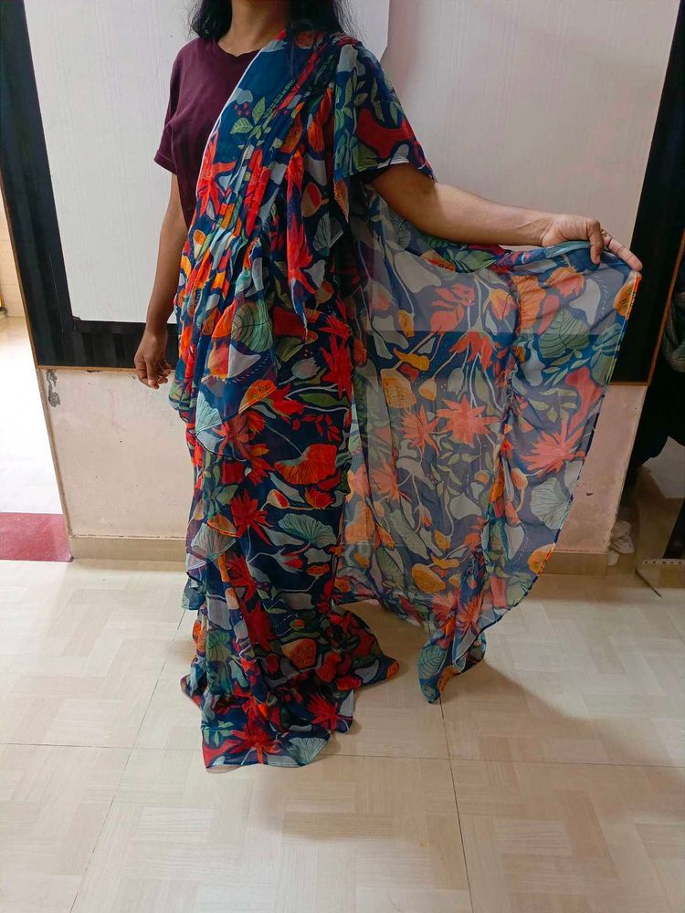 Pre Draped Saree 💙