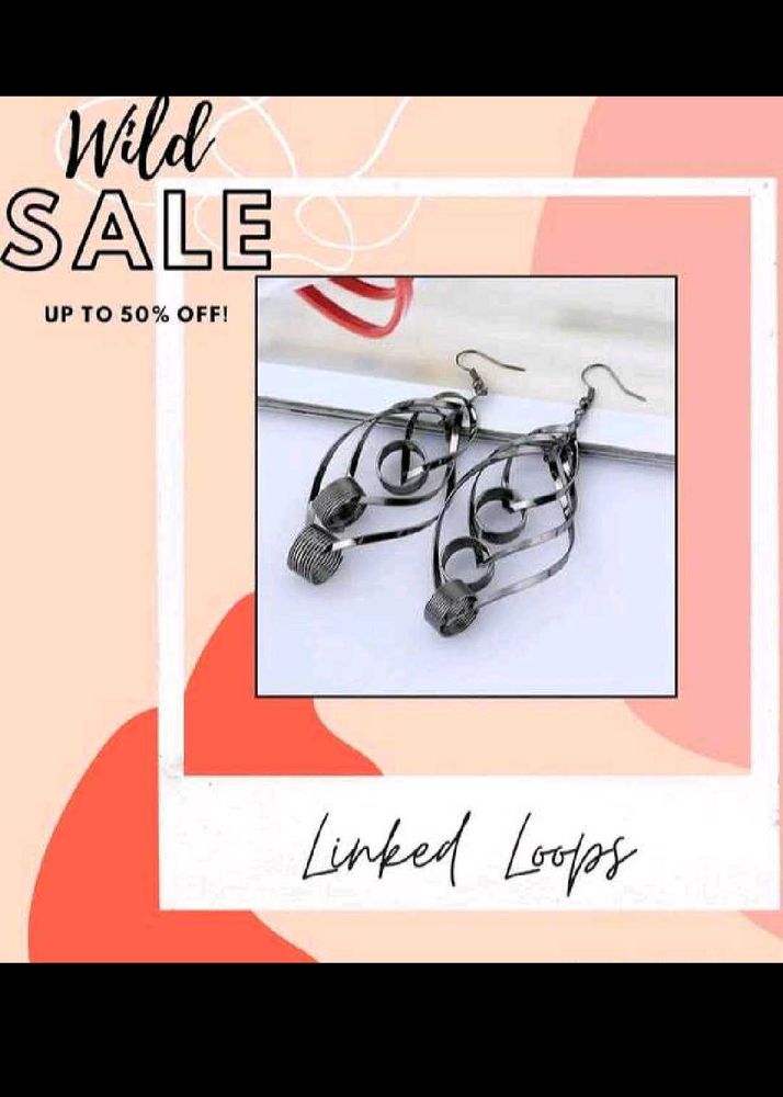 Beautiful Ring Earrings For Parties And Wedding