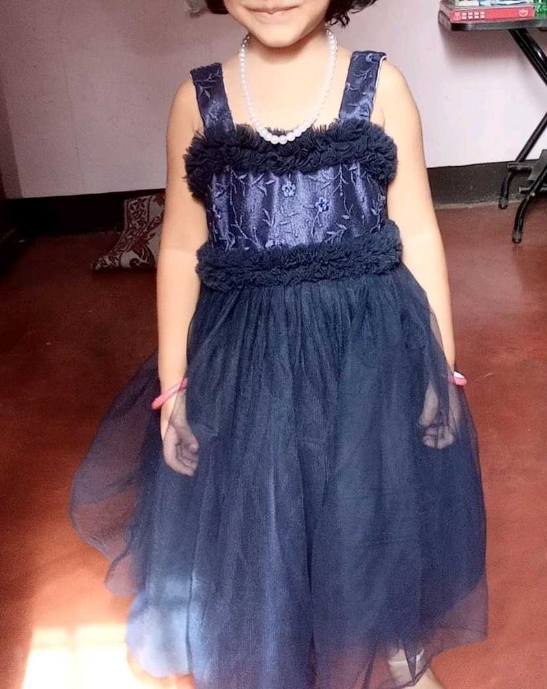 Cute Navy Blue Party Dress
