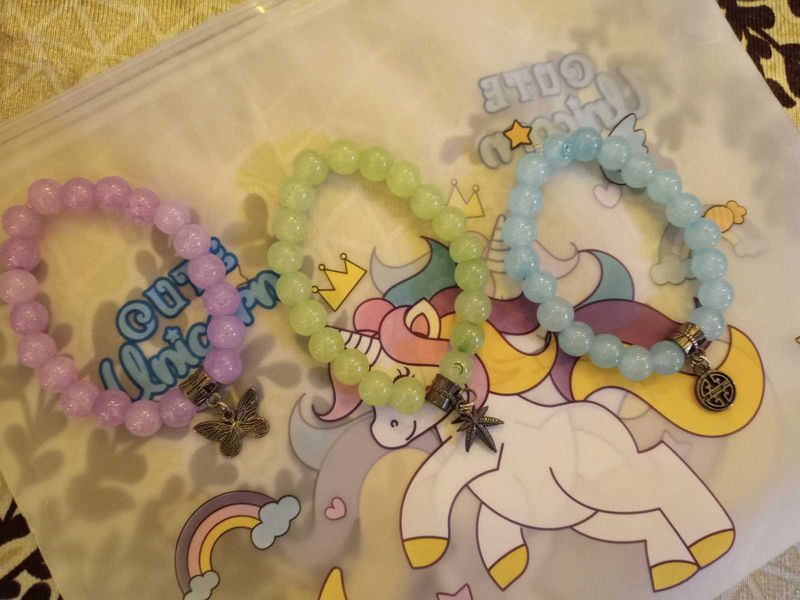 Beaded Charm Bracelet Set