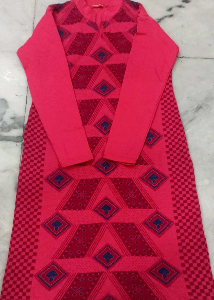 ❤New Unused Woolen❤Geometric Print Kurta