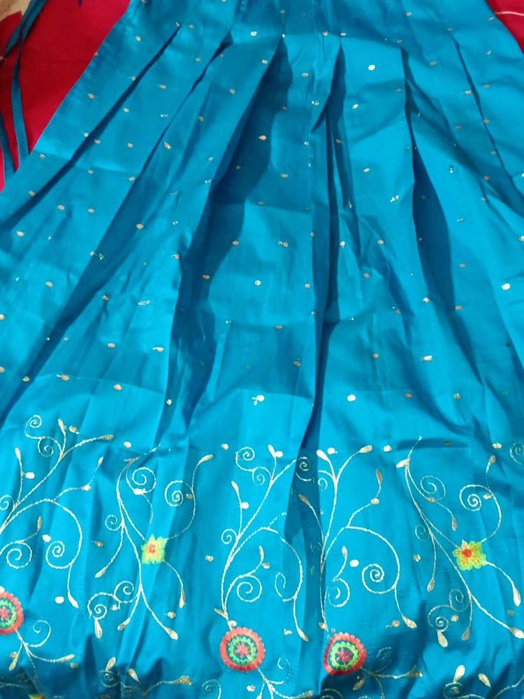 Lehanga Choli With Blouse- Embroidered