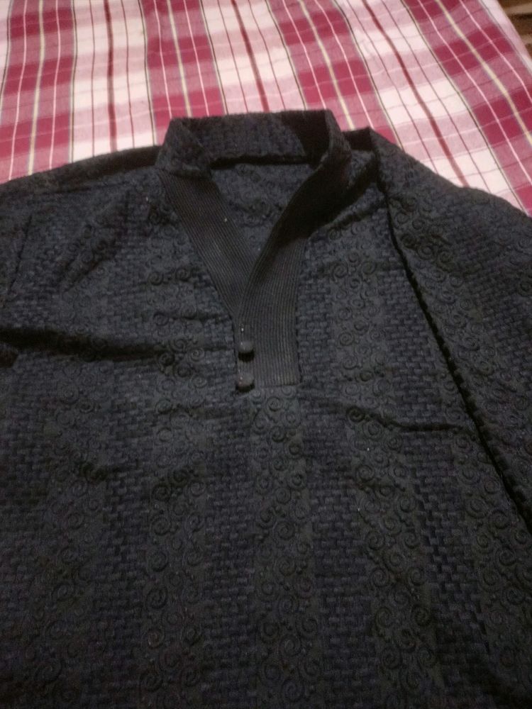 Black Kurta For Men
