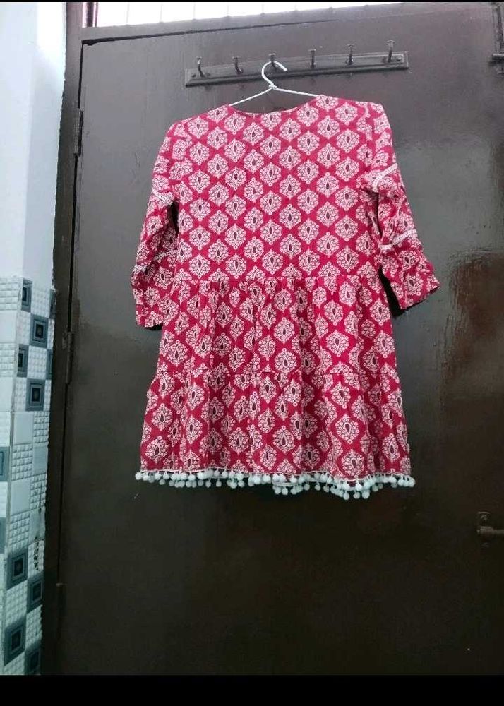 Pure Cotton Short Kurti Type Top