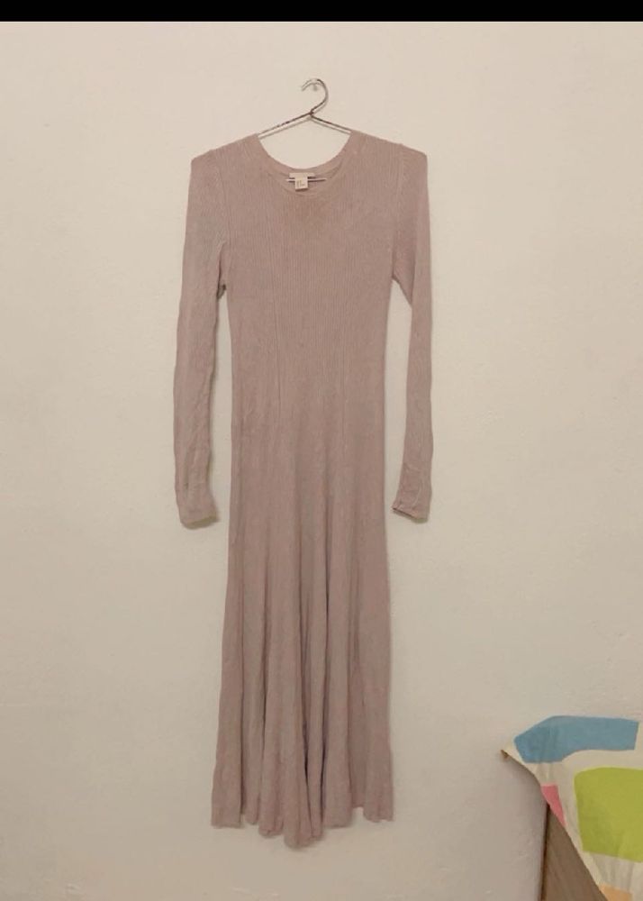 H&amp;M Ribbed Flared Dress