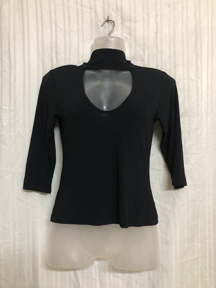 Kor@kor Black Stylish Top
