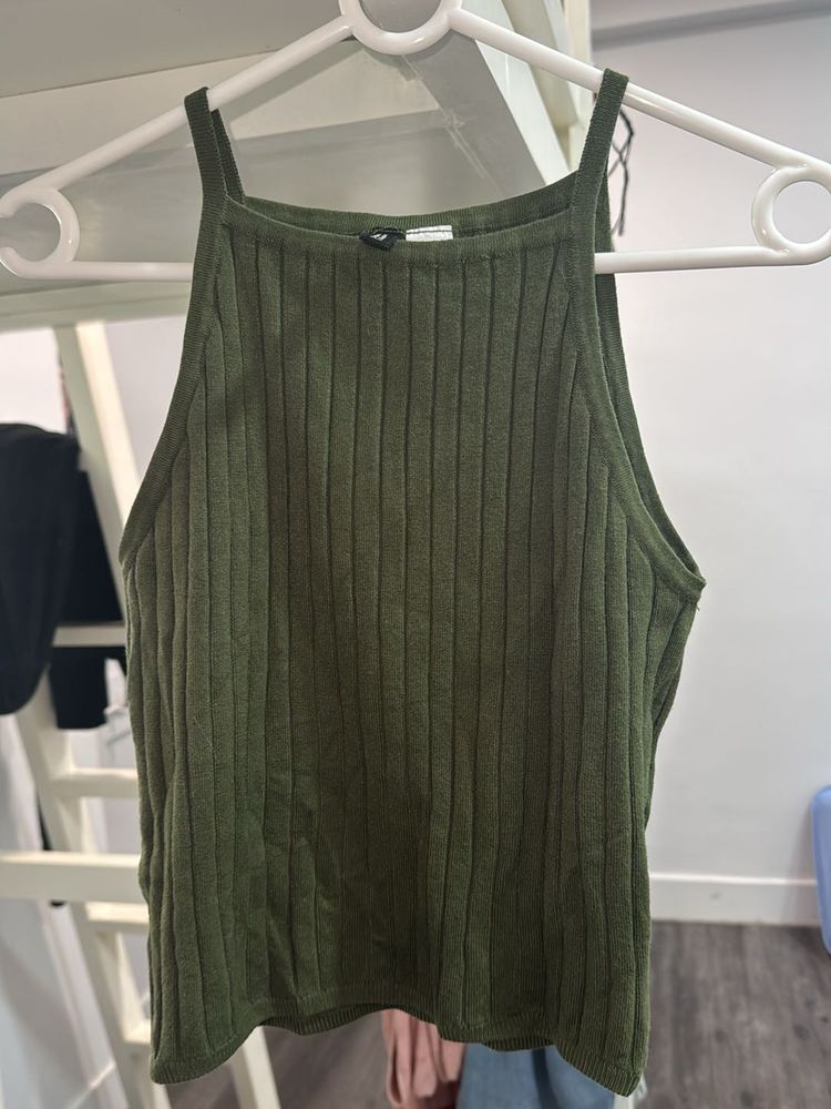 Olive Green Tank Top