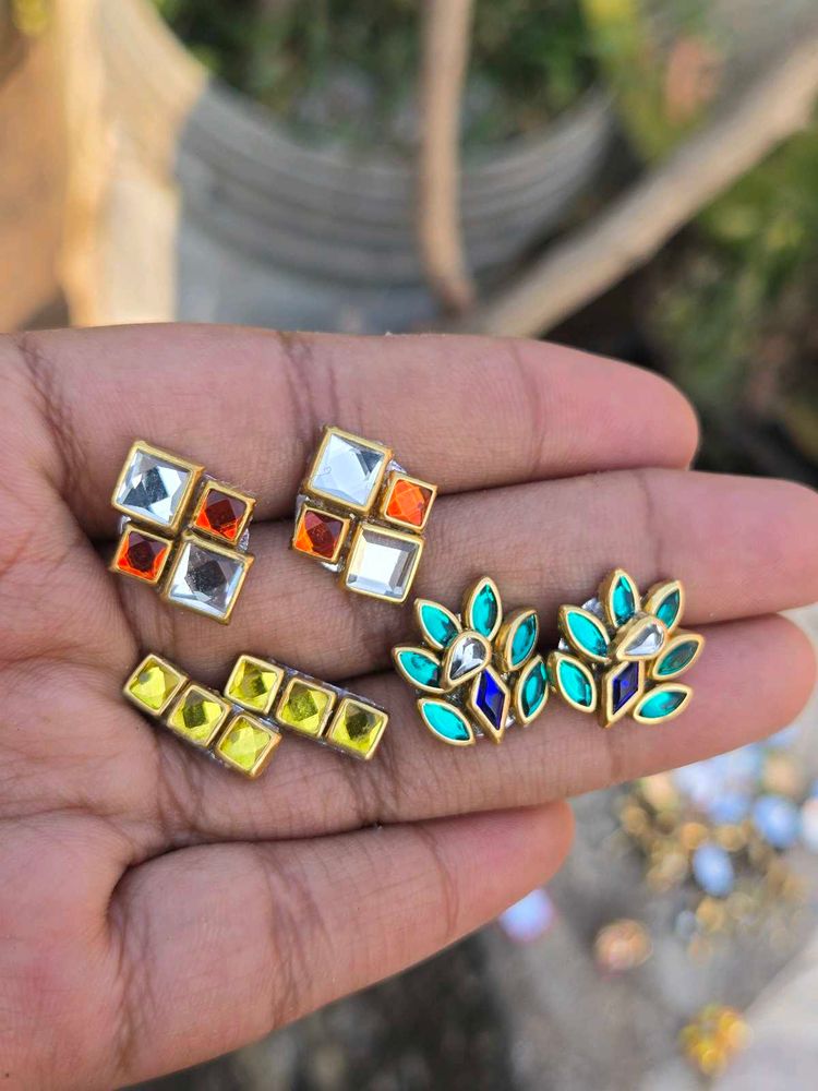 Colorful Kundan Earring Set if any 6