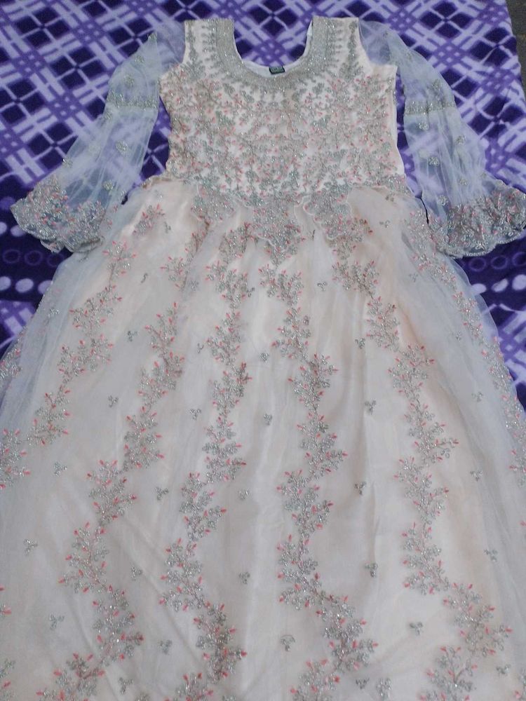 Elegant Ethnic Cream colour Gown