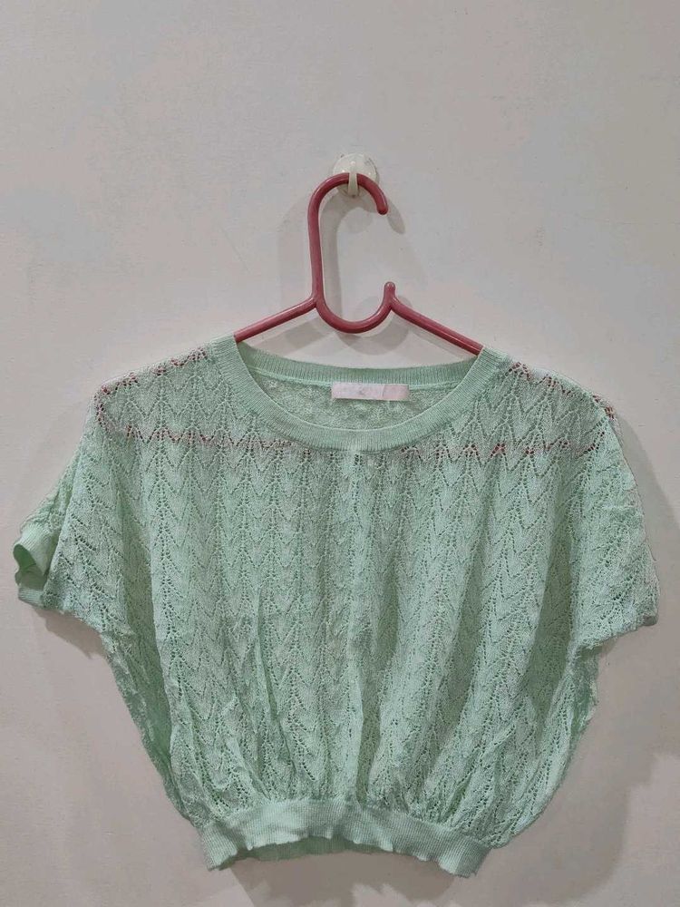 Mint Green Knit Top